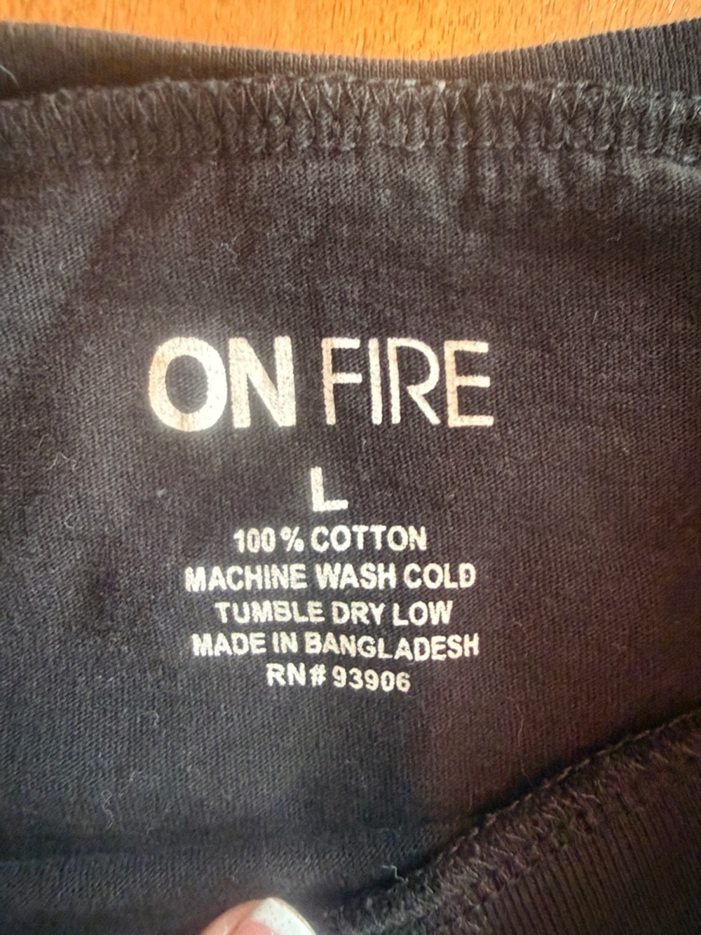 On Fire Black Tee with Silver and Rose-Gold Reversible Sequin 'QUEEN' Panel - Picture 2 of 5